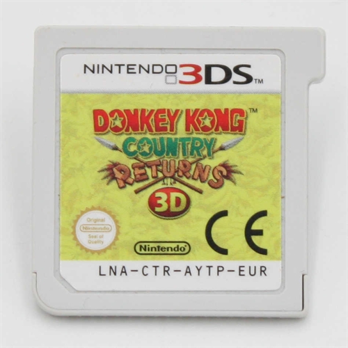 Donkey Kong Country Returns 3D - Cartridge - Nintendo 3DS (A Grade) (Genbrug)